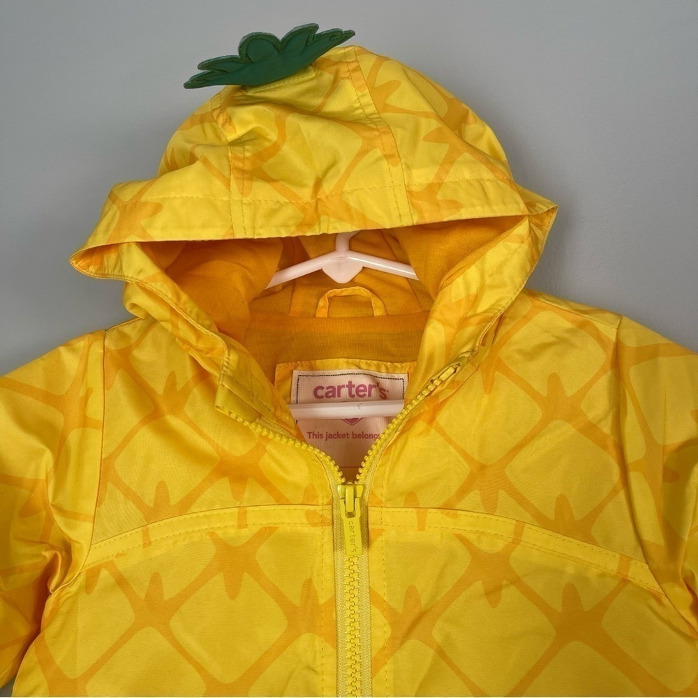 Carter’s Unisex Pineapple Rain Coat Jacket 24Months Outdoor Fall Waterproof - Picture 3 of 6